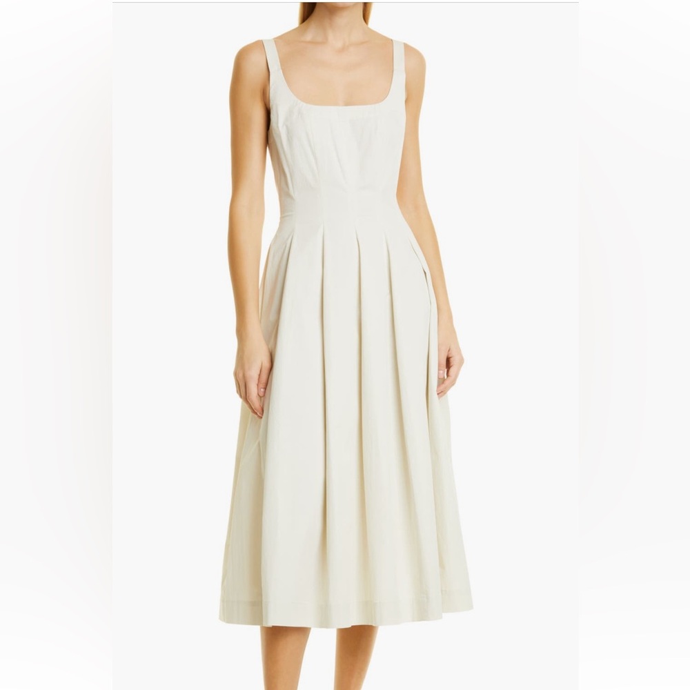 Vince Paneled Stretch Cotton Dress